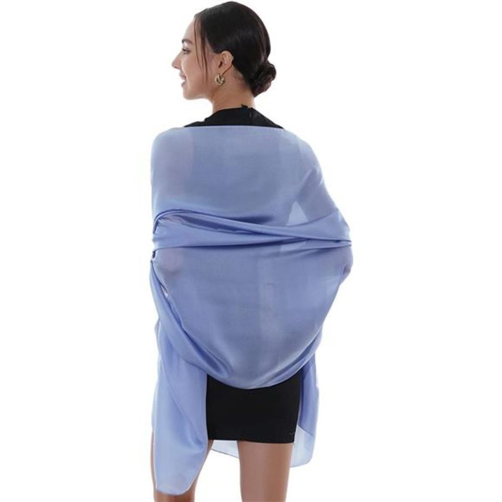 Pashmina Shawls Wraps For Evening Blue